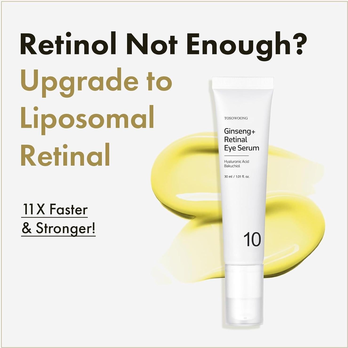 Suero para Ojos TOSOWOONG Ginseng Retinal 30ml Antiarrugas