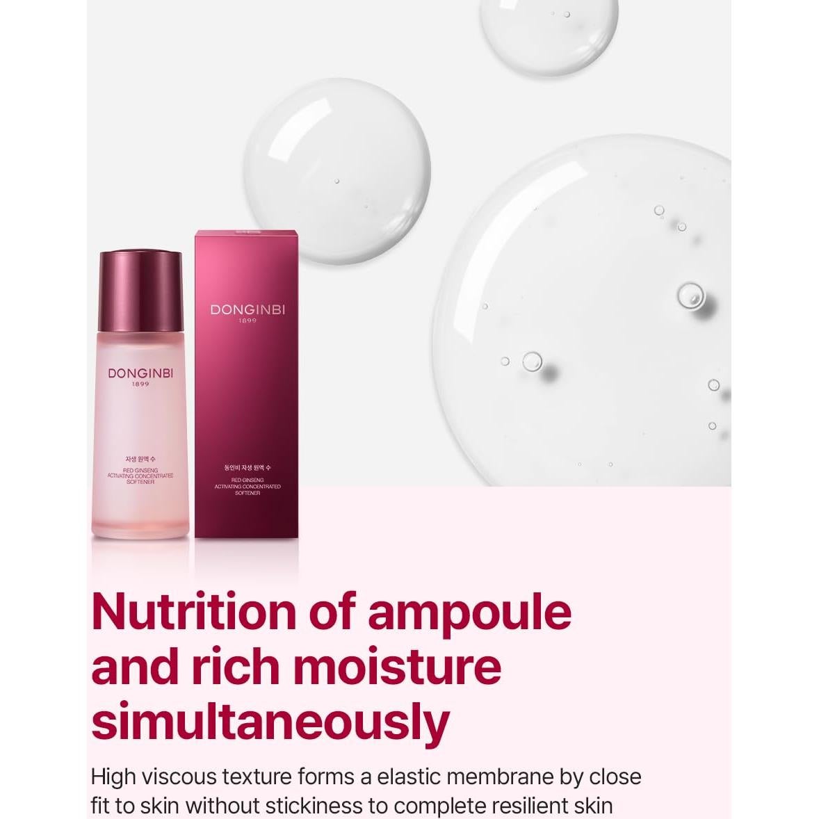 Concentrado Activador de Ginseng Rojo Donginbi 70 ml - Tónico Vegano Reafirmante