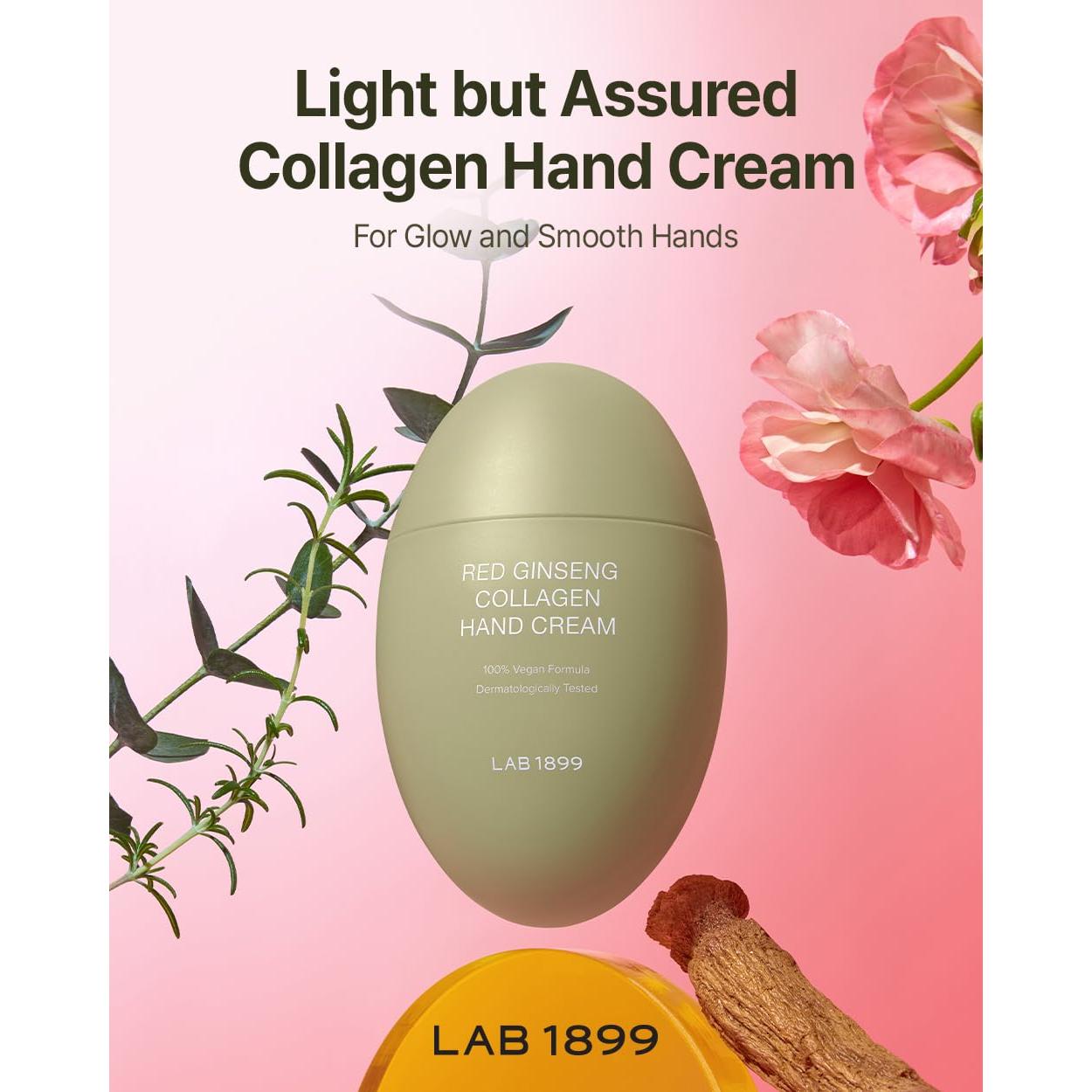 Crema de Manos Vegana de Colágeno y Ginseng Rojo LAB 1899 50ml