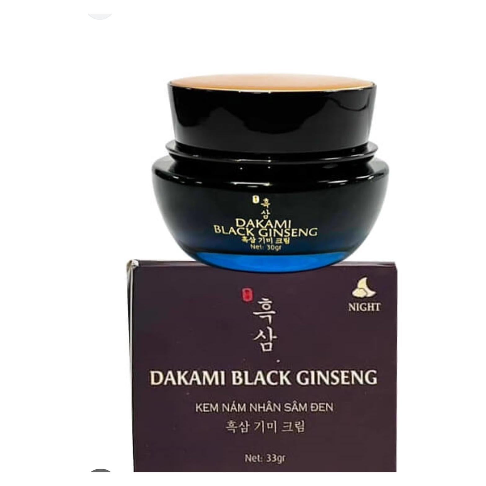 Crema Nocturna Antienvejecimiento Ginseng Negro Dakami 93.6 g