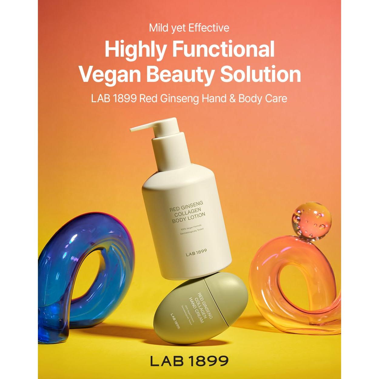 Conjunto de Cuidado de Manos y Cuerpo Donginbi LAB 1899 - Colágeno y Ginseng Rojo
