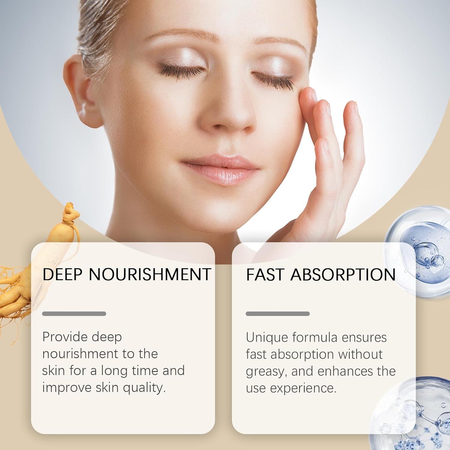 Crema Rejuvenecedora WHHWM con Ginseng y Ácido Hialurónico 60 g