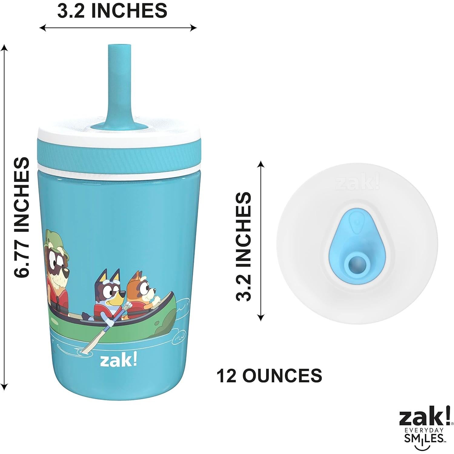 Taza Aislada de Acero Inoxidable 12oz Zak Bluey