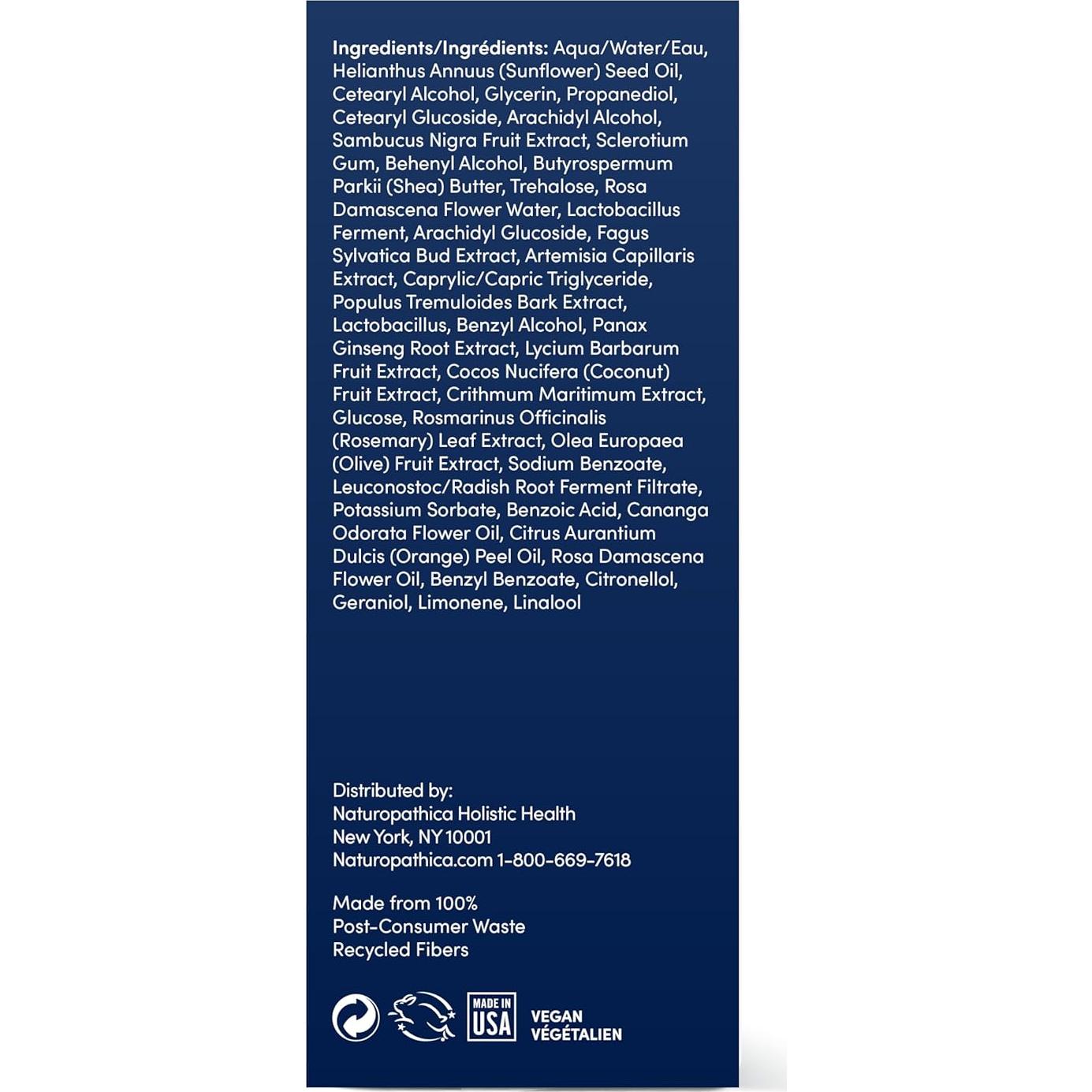 Hidratante Facial Reafirmante Naturopathica 50 ml - Ginseng