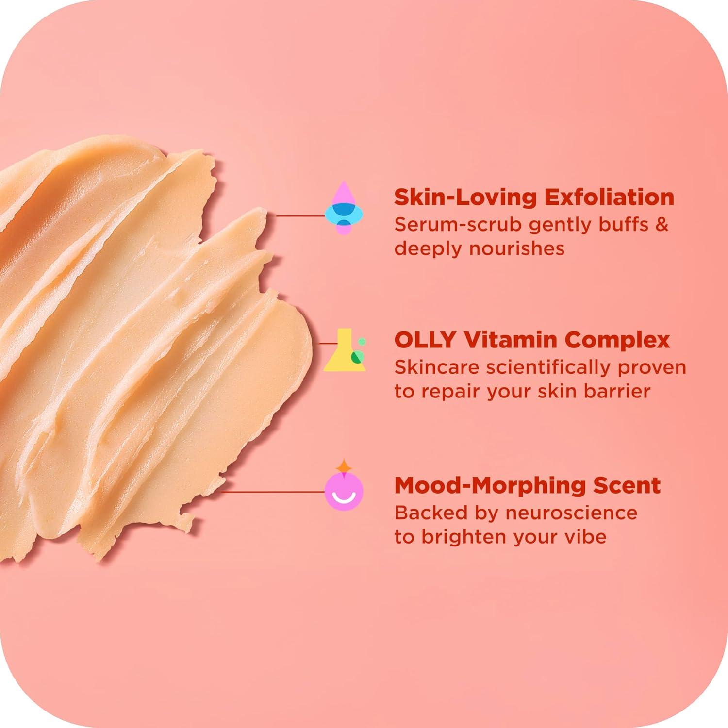 Exfoliante Corporal OLLY Brillante 170 g con Ginseng y Vitamina C