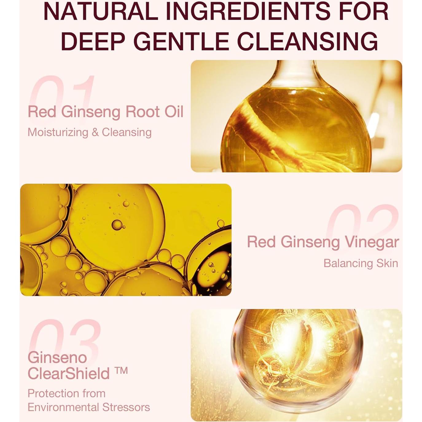 Aceite Limpiador Hidratante DONGINBI 200ml - Ginseng Rojo Coreano