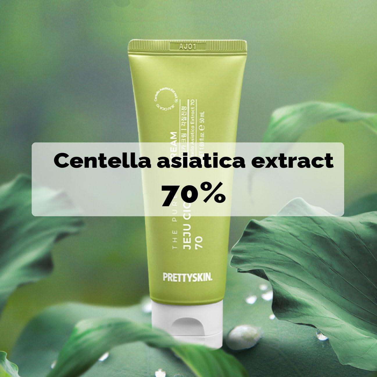 Crema Facial Pure Jeju Cica 50ml - 70% Centella Asiatica