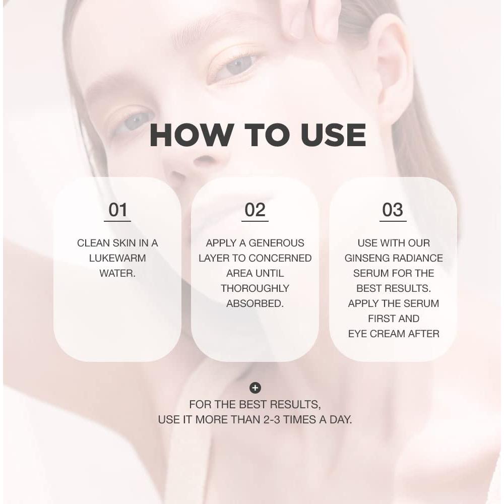 Crema para los Ojos de Ginseng Coreano 30 ml - Hidratante y Rejuvenecedora