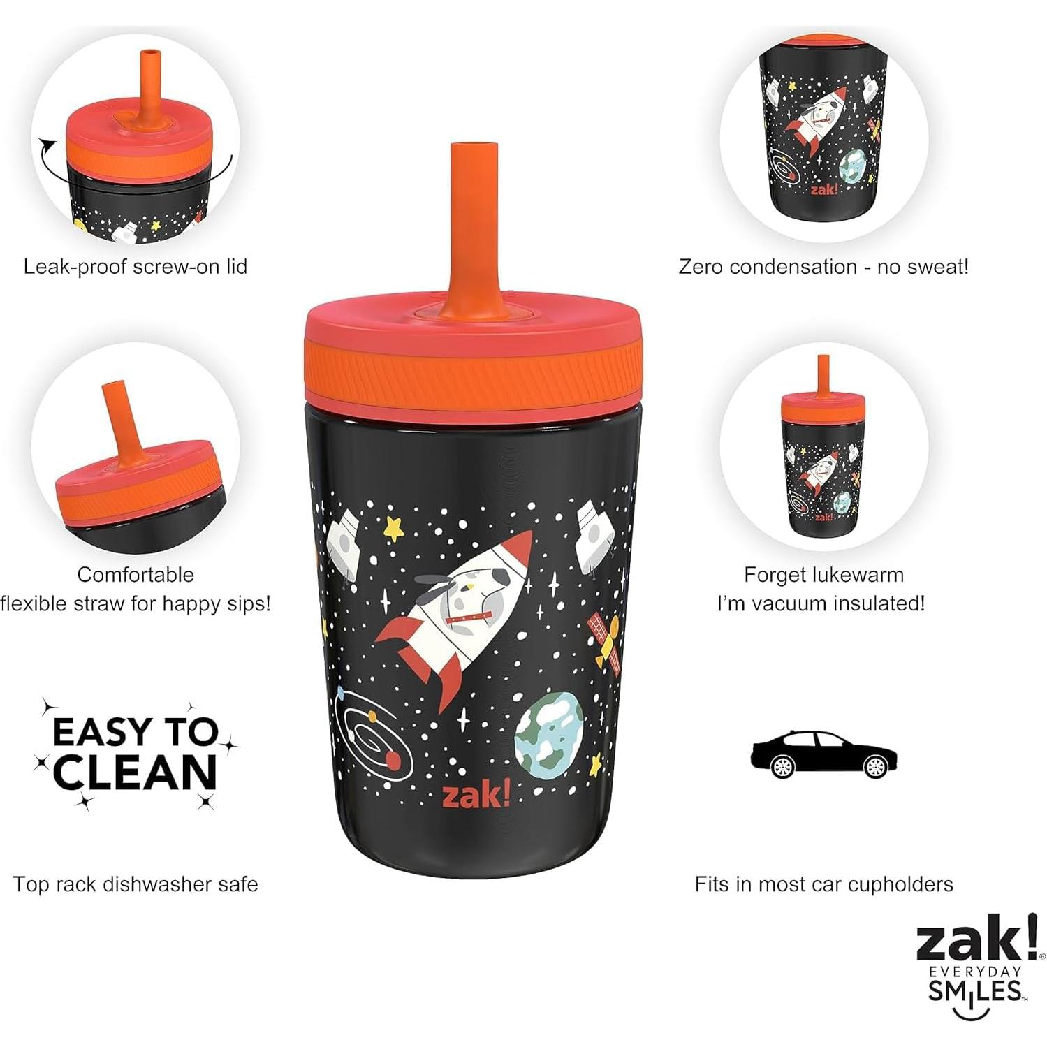 Vaso Aislado Zak Designs 12oz Niños Naves Espaciales
