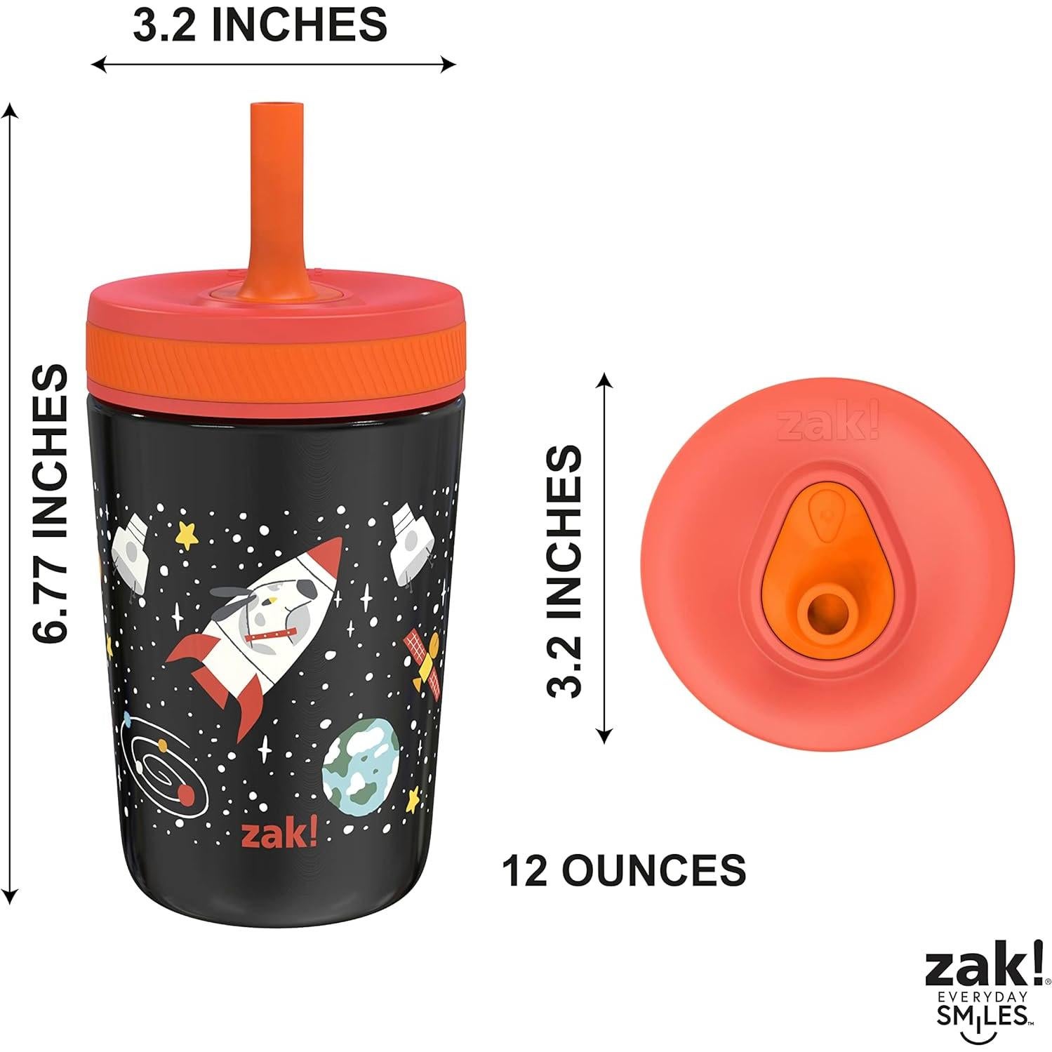 Vaso Aislado Zak Designs 12oz Niños Naves Espaciales