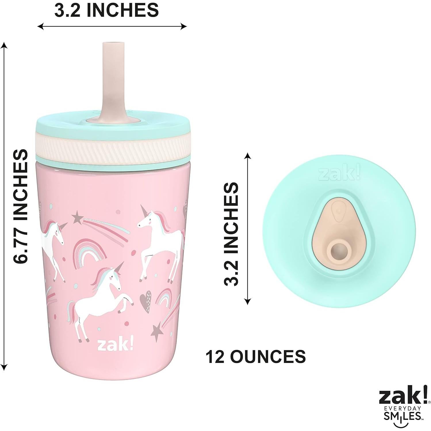 Taza Infantil Zak Designs Unicornio 12oz Acero Inoxidable