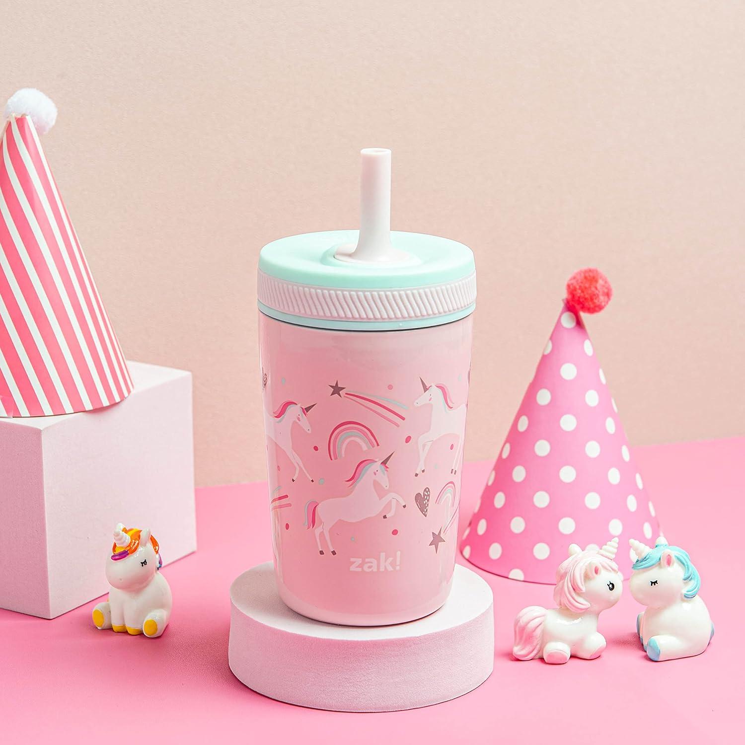 Taza Infantil Zak Designs Unicornio 12oz Acero Inoxidable