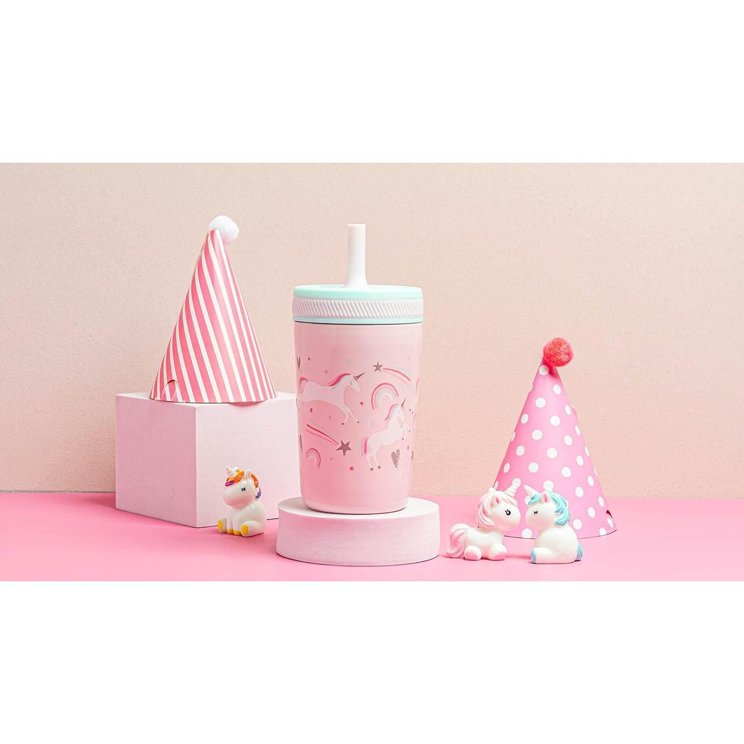 Taza Infantil Zak Designs Unicornio 12oz Acero Inoxidable