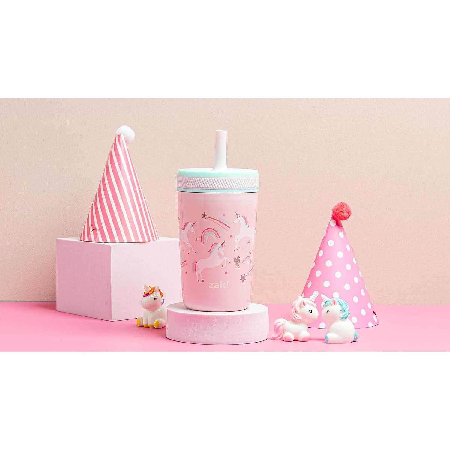 Taza Infantil Zak Designs Unicornio 12oz Acero Inoxidable
