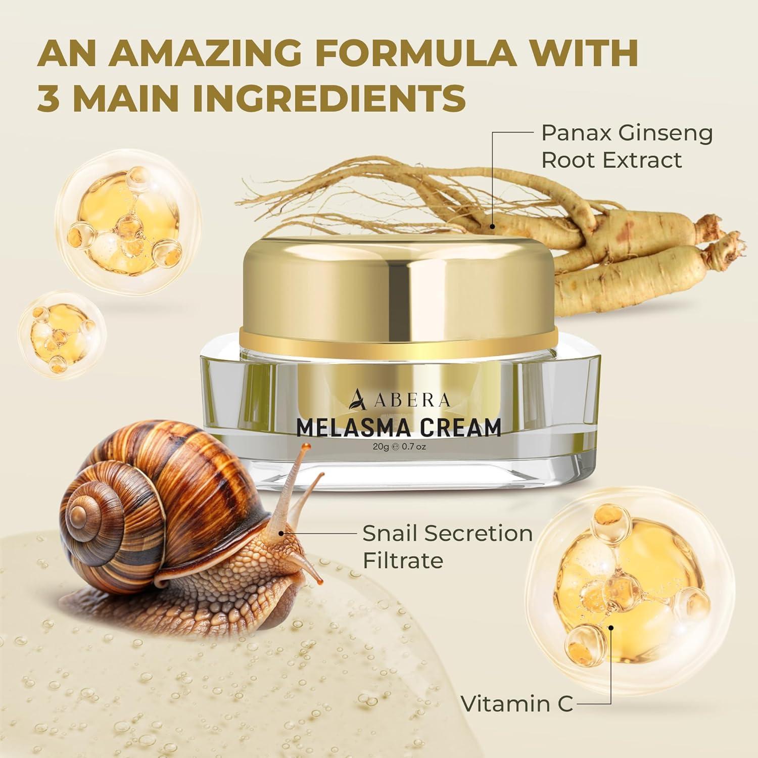 Crema Correctora de Manchas Oscuras Abera 19.84g - Melasma