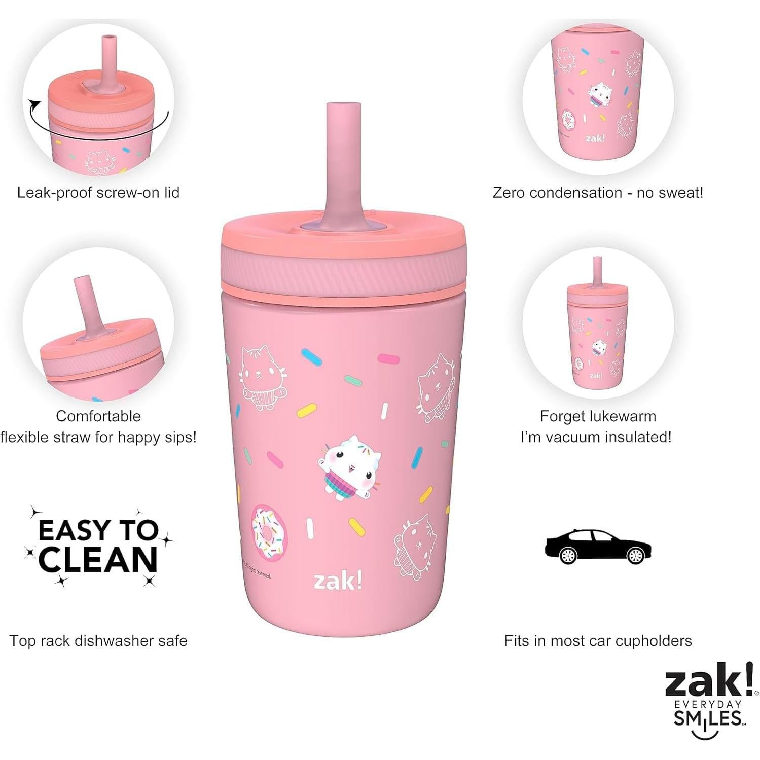 Taza Infantil Zak Designs Gabby's Dollhouse 12oz Aislada