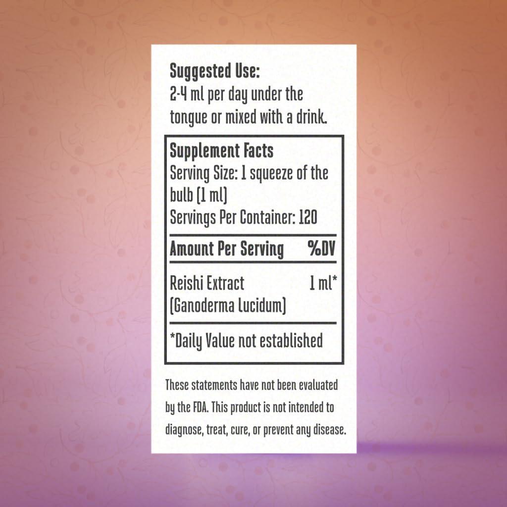 Tintura Orgánica de Reishi Hodgins Harvest 118 ml Doble Extracto