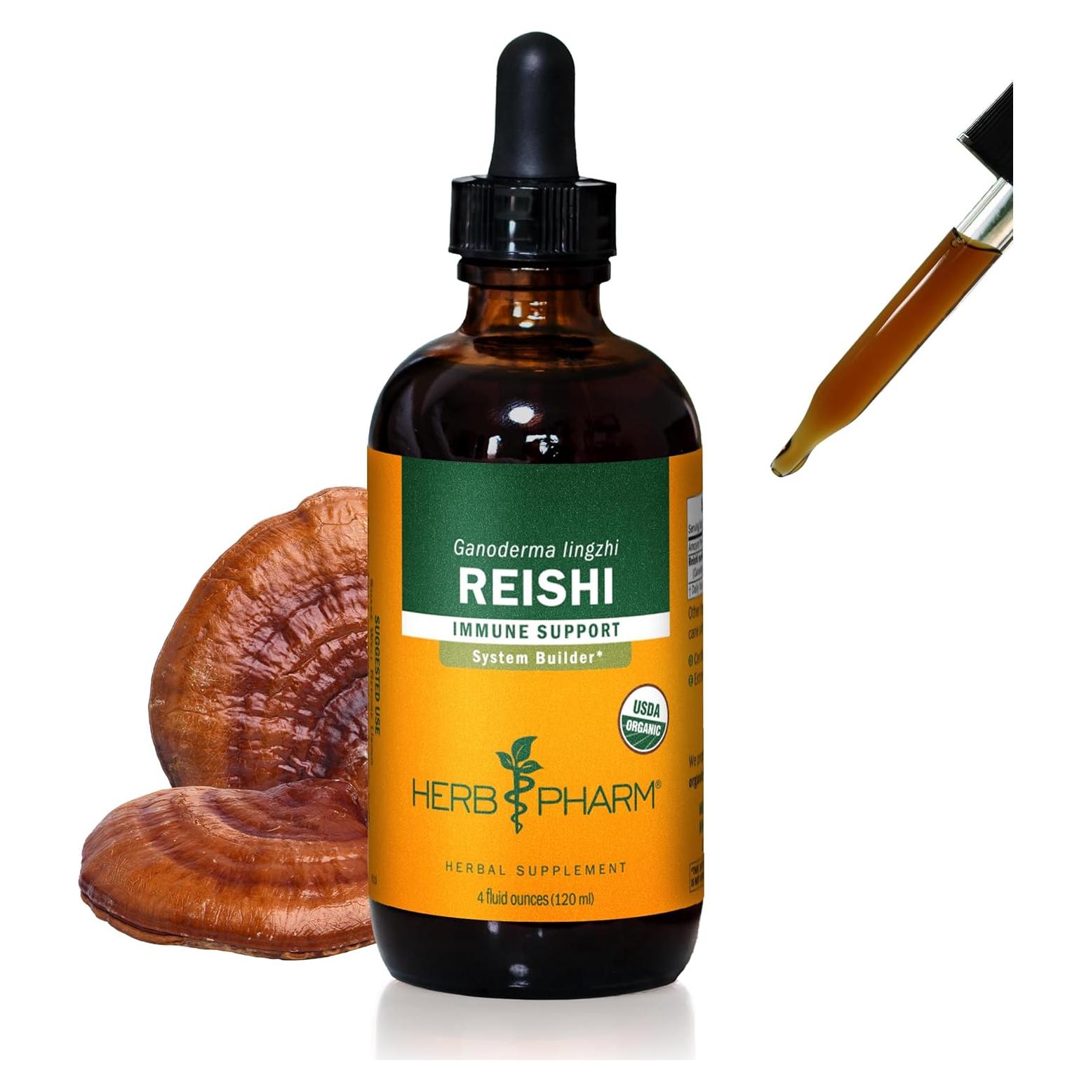 Extracto Líquido de Hongo Reishi Herb Pharm 118 ml Inmunológico