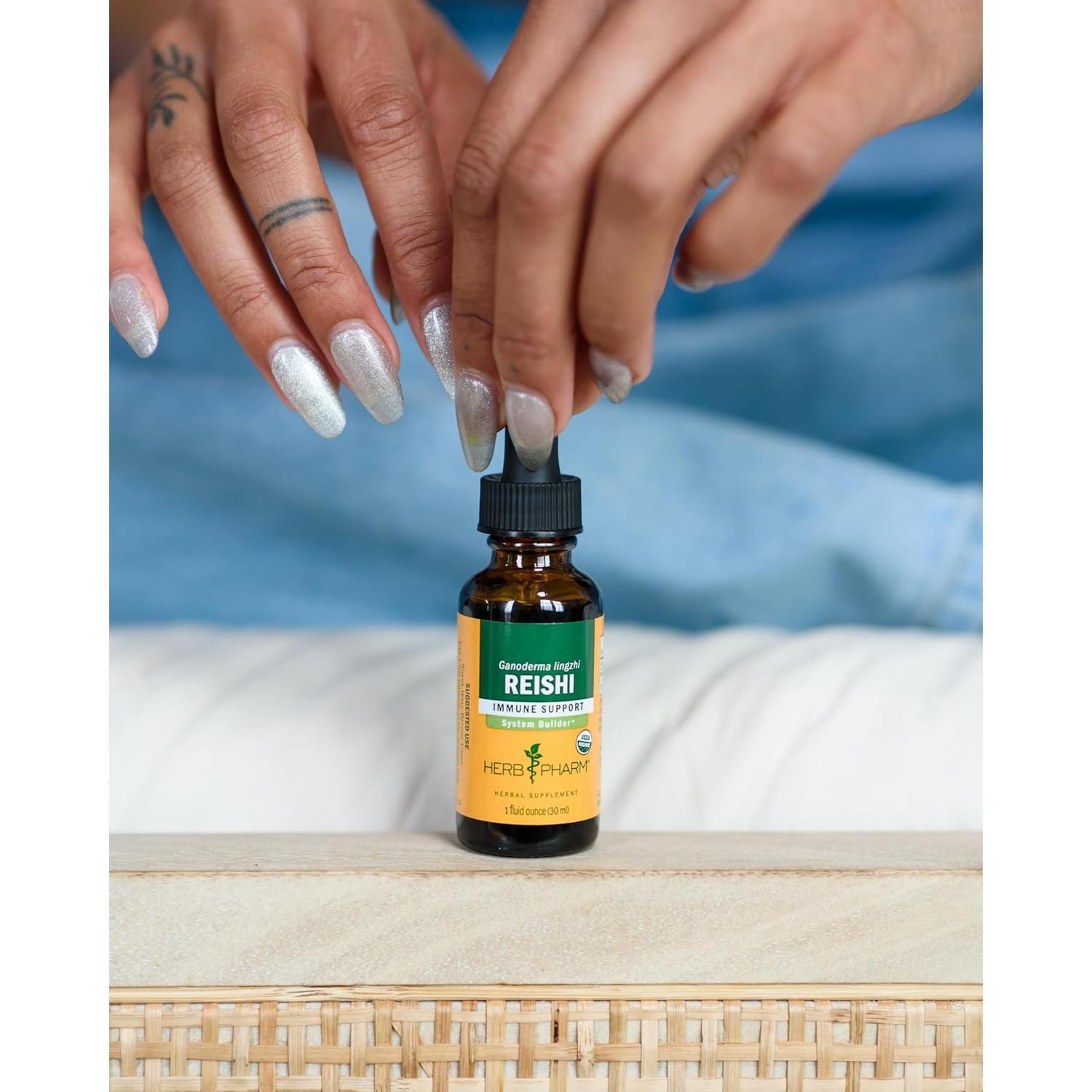 Extracto Líquido de Hongo Reishi Herb Pharm 118 ml Inmunológico