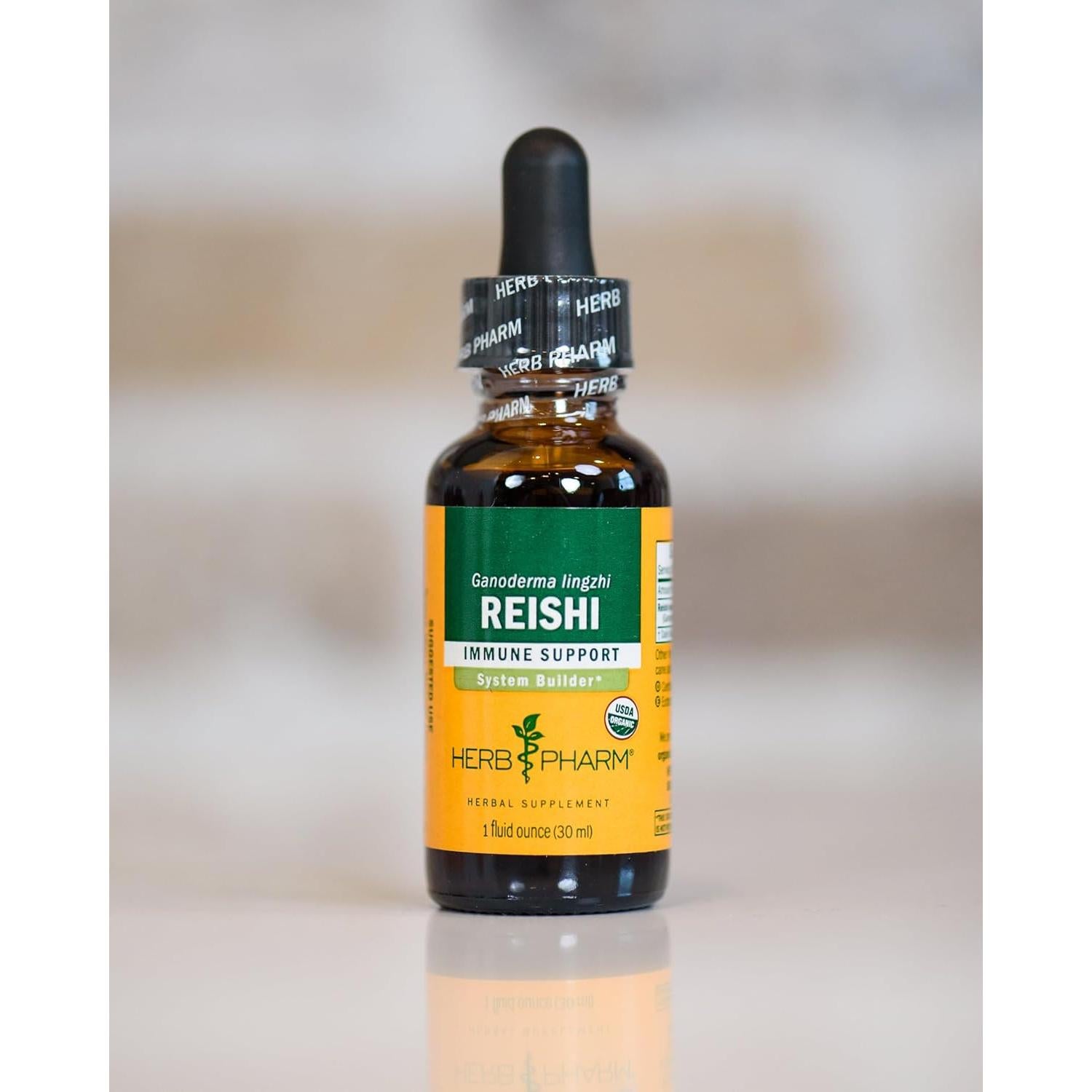 Extracto Líquido de Hongo Reishi Herb Pharm 118 ml Inmunológico