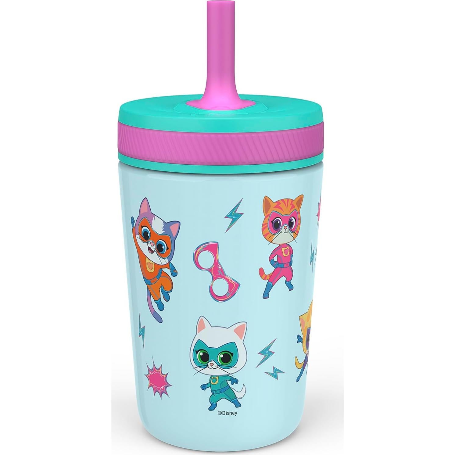 Vaso SuperKitties Zak Designs 12 oz Aislado y a Prueba de Fugas