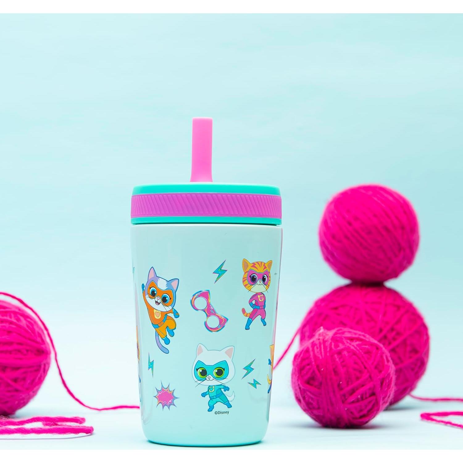 Vaso SuperKitties Zak Designs 12 oz Aislado y a Prueba de Fugas