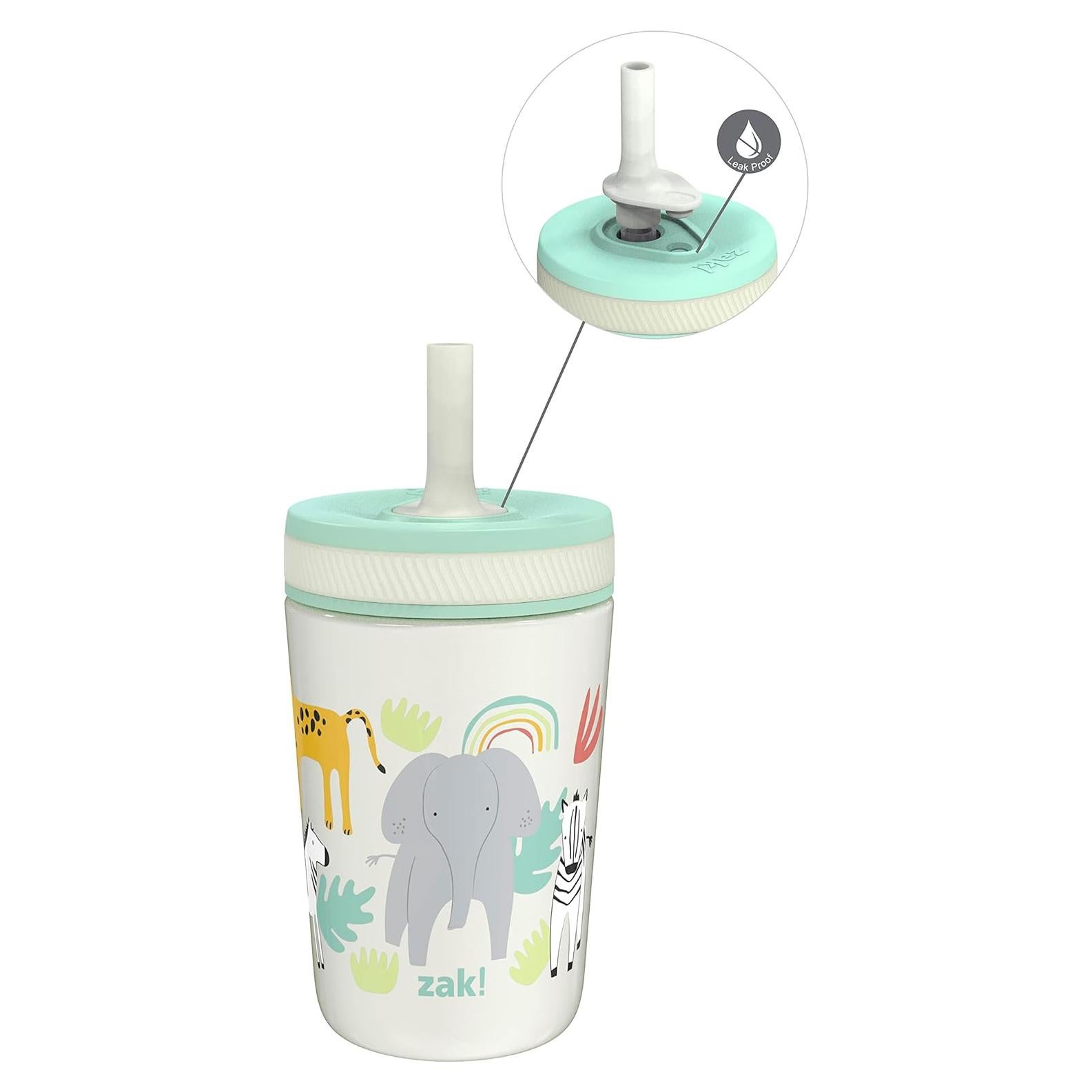 Taza Infantil Zak Designs 12oz Acero Inoxidable Safari