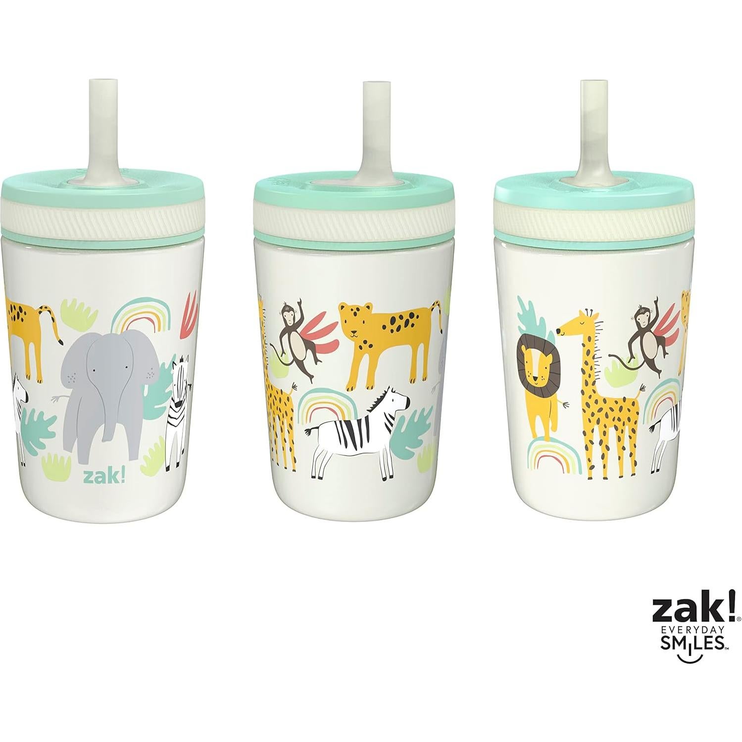 Taza Infantil Zak Designs 12oz Acero Inoxidable Safari