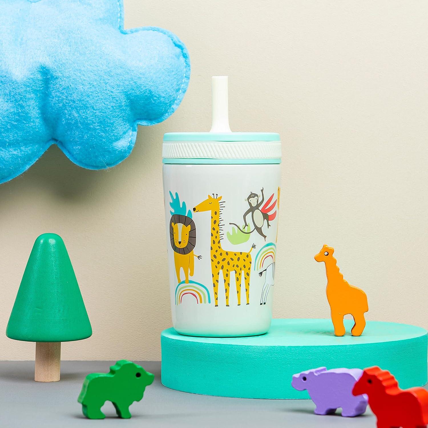 Taza Infantil Zak Designs 12oz Acero Inoxidable Safari