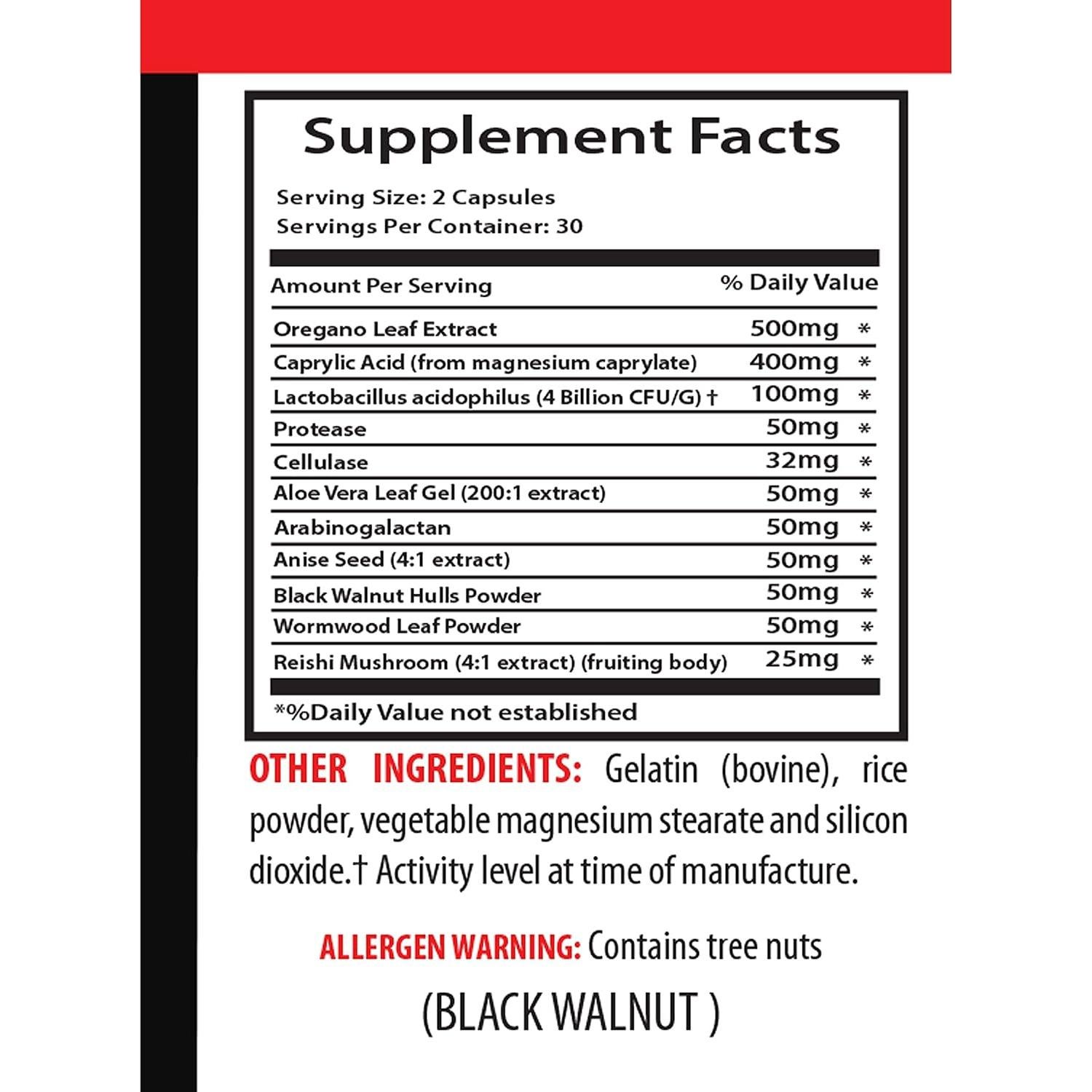 Suplemento Digestivo L.Acidophilus Complejo Candida Away 60 Cápsulas