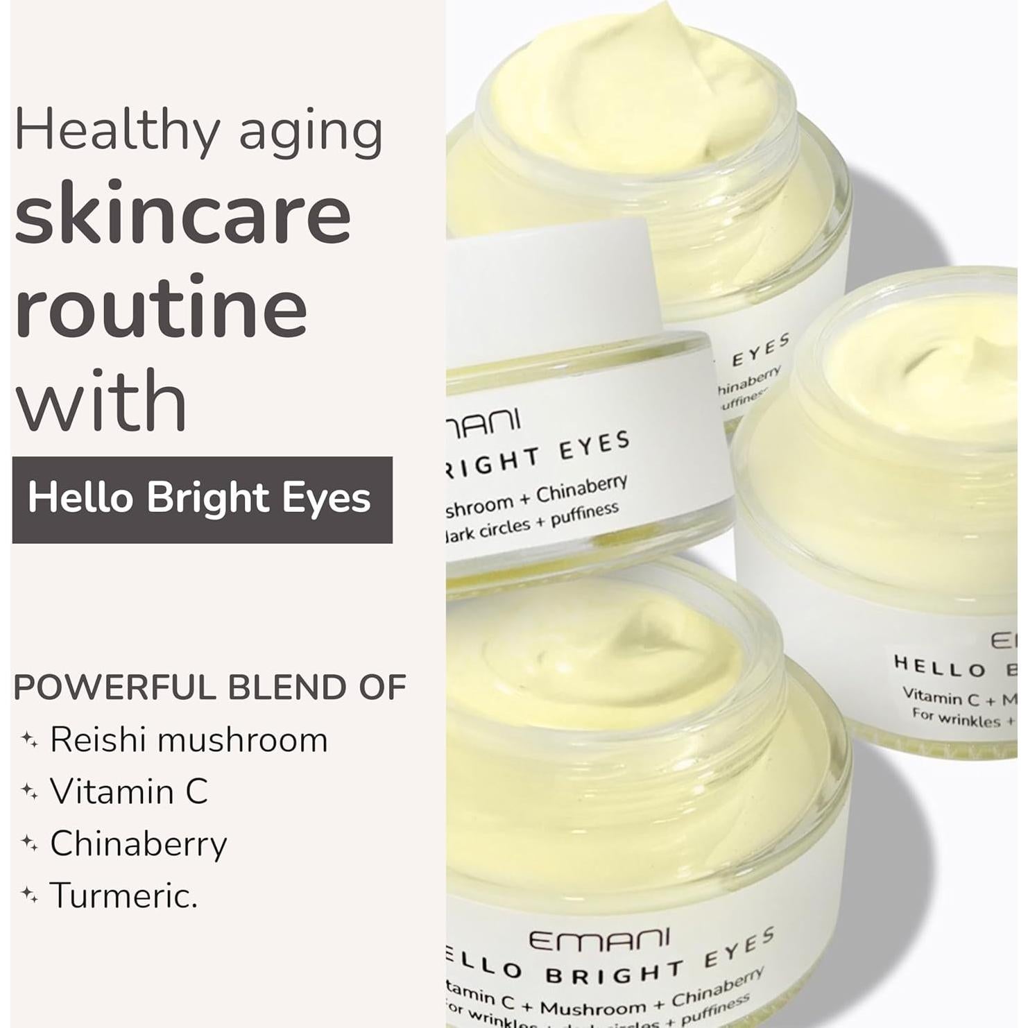 Crema para Ojos Emani Hola Ojos Brillantes 30ml - Antienvejecimiento