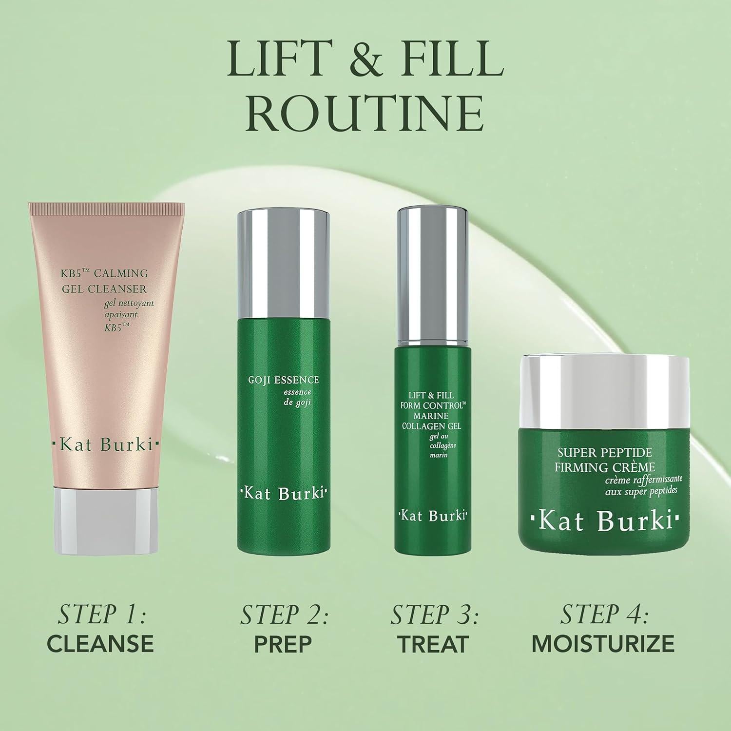 Suero Facial de Colágeno Marino Kat Burki 29.57 ml Antienvejecimiento