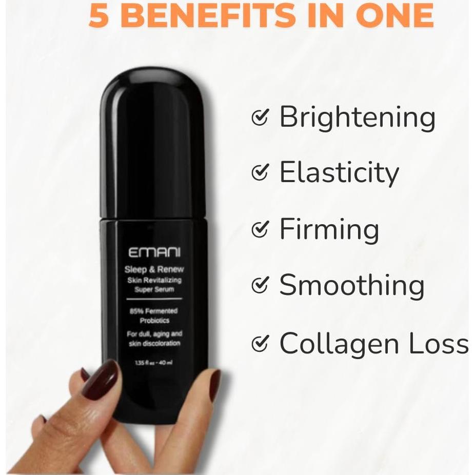 Suero Facial Emani Sleep and Renew 35 ml - Antienvejecimiento