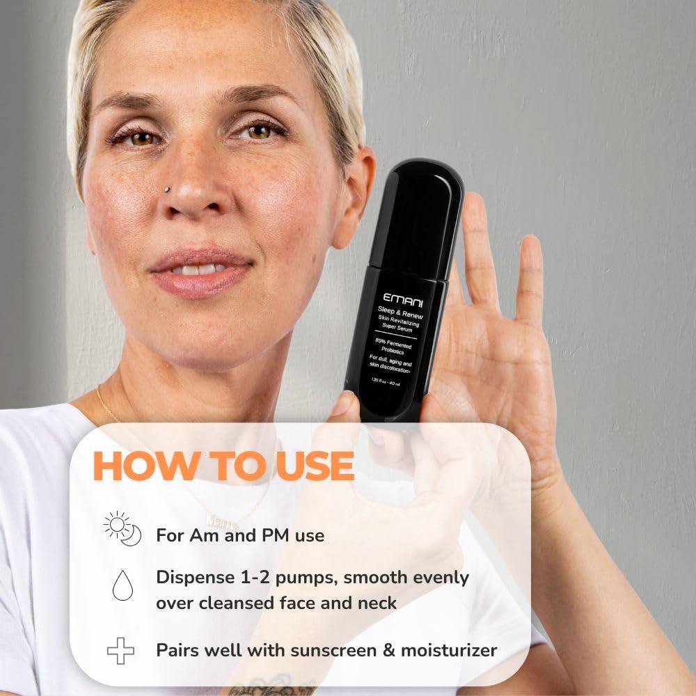 Suero Facial Emani Sleep and Renew 35 ml - Antienvejecimiento