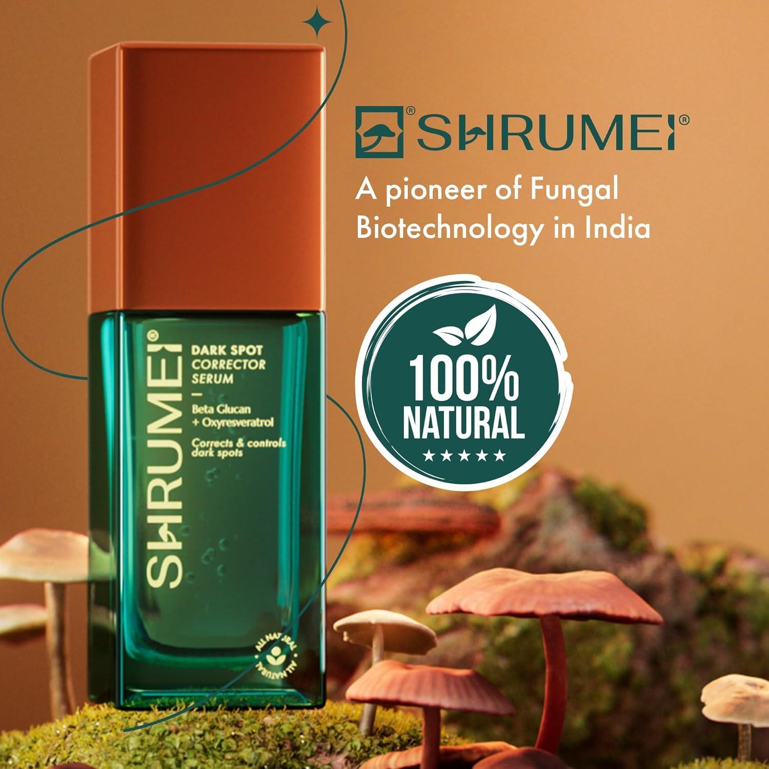 Suero Corrector de Manchas Oscuras Shrumei 30ml - Natural y No Irritante