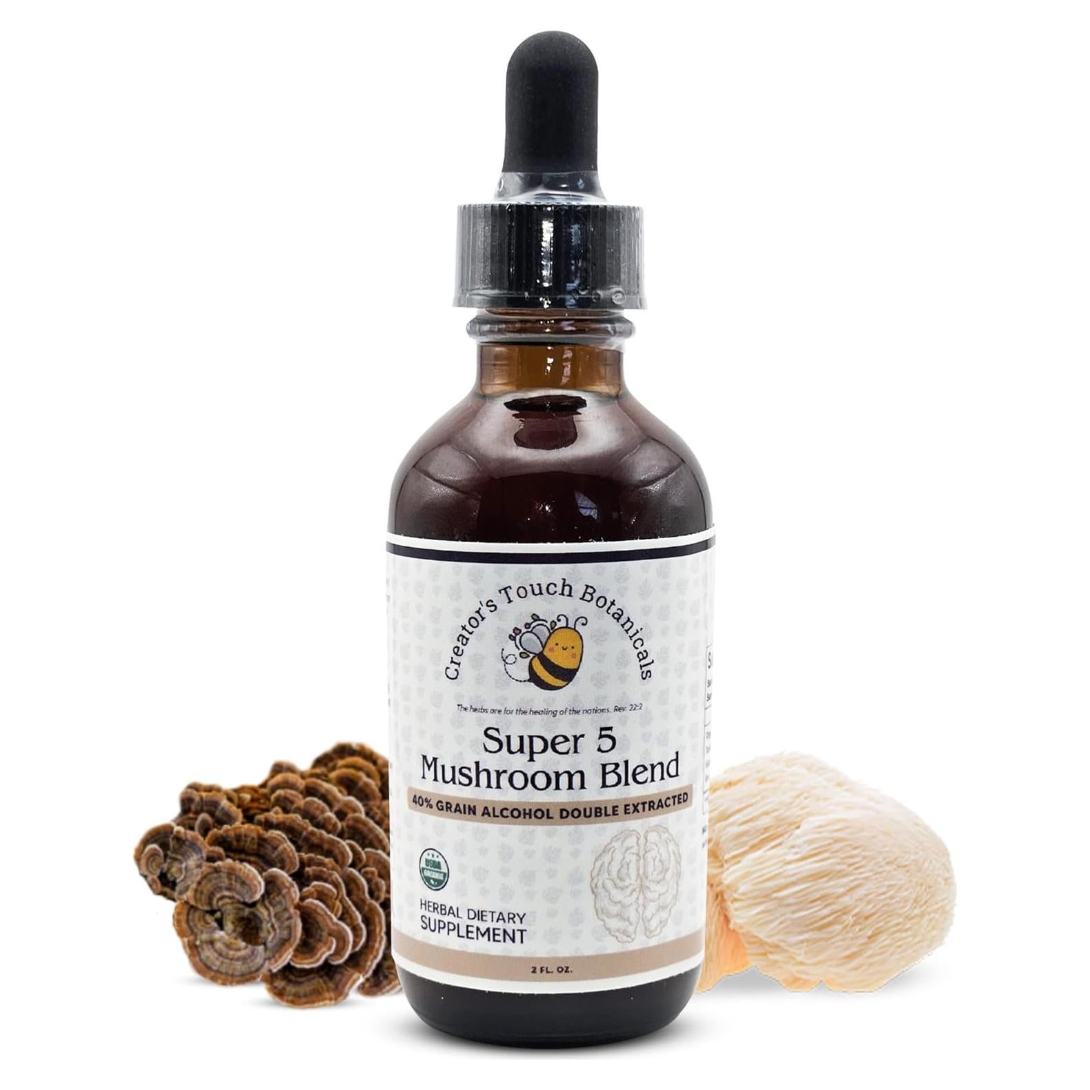 Suplemento de Hongos Toque del Creador 59 ml - Reishi, Maitake, Chaga
