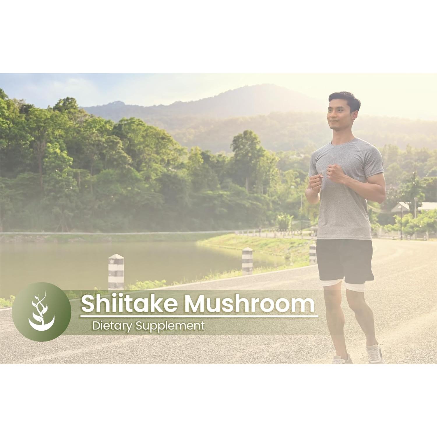 Extracto de Champiñón Shiitake Ingredientes Originales 100 Cápsulas