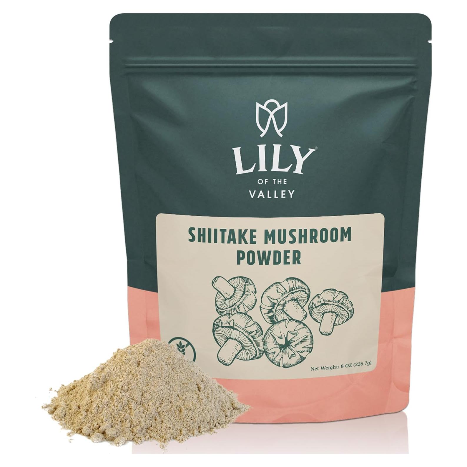 Polvo de Champiñón Shiitake LIRIO DEL VALLE 226g - Sabor Umami