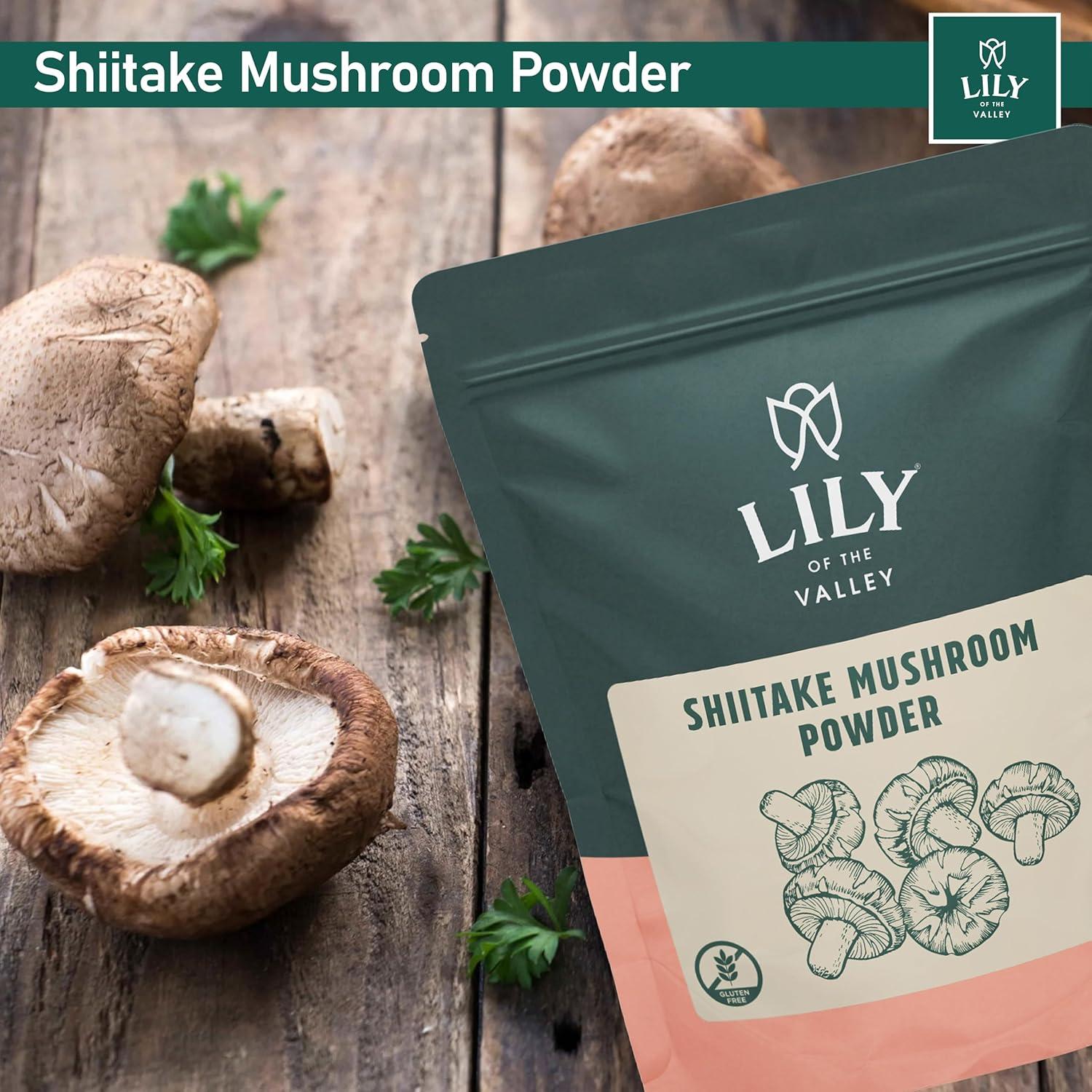 Polvo de Champiñón Shiitake LIRIO DEL VALLE 226g - Sabor Umami