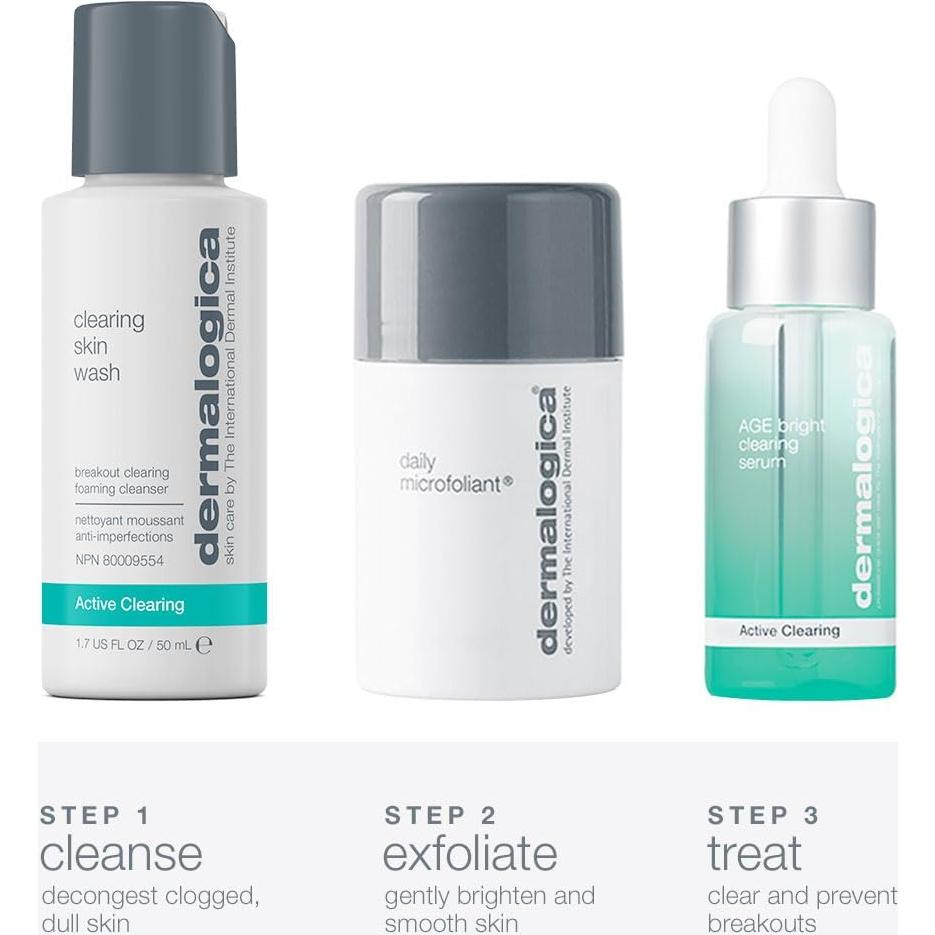 Kit de Cuidado Facial Dermalogica Aclarado 3 Pasos