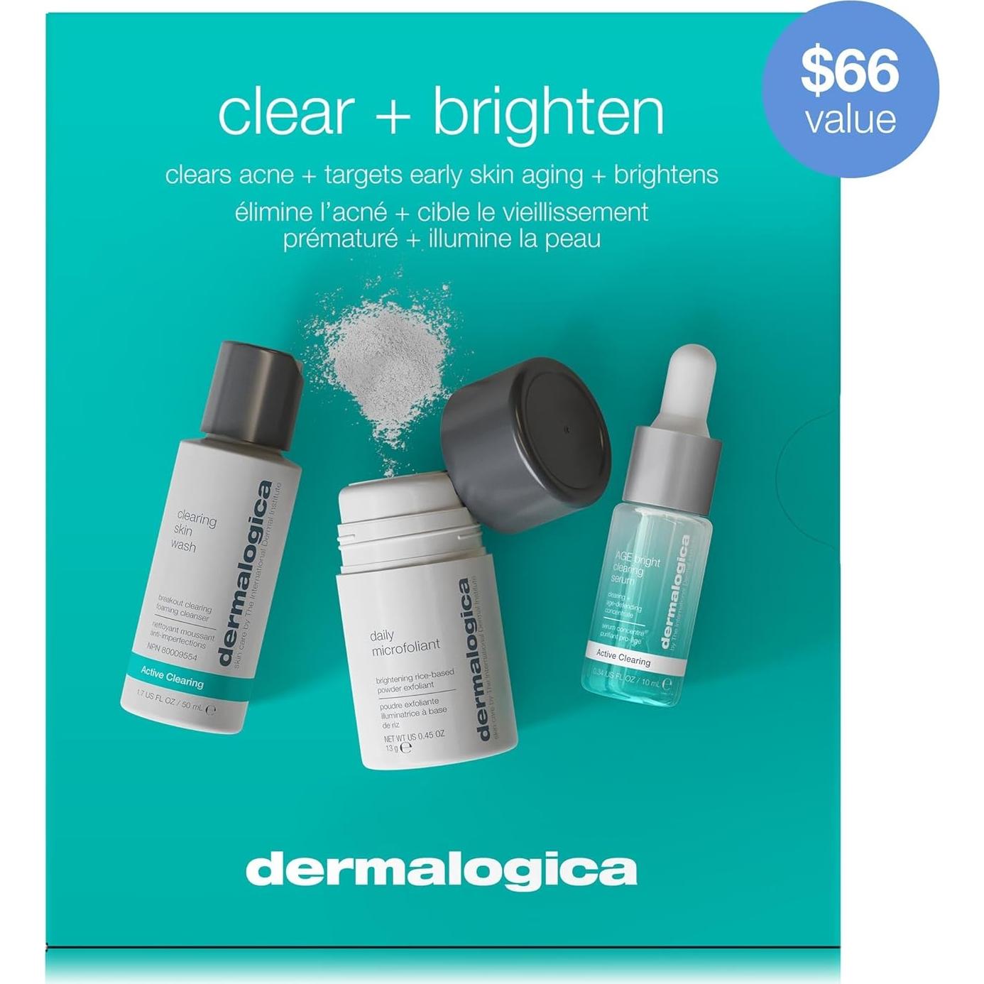 Kit de Cuidado Facial Dermalogica Aclarado 3 Pasos