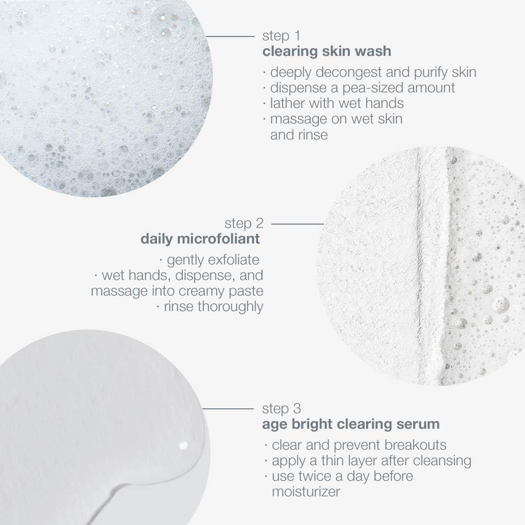 Kit de Cuidado Facial Dermalogica Aclarado 3 Pasos