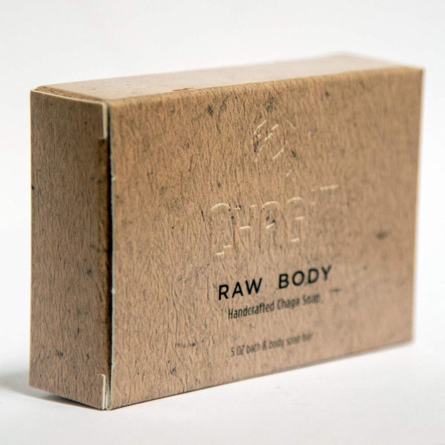 Jabón Natural Chaga Raw Body 141.75g - Hecho a Mano