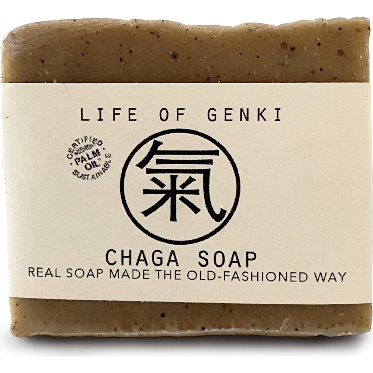 Jabones de Chaga Veganos Life of Genki - Pack de 3 - 100% Natural