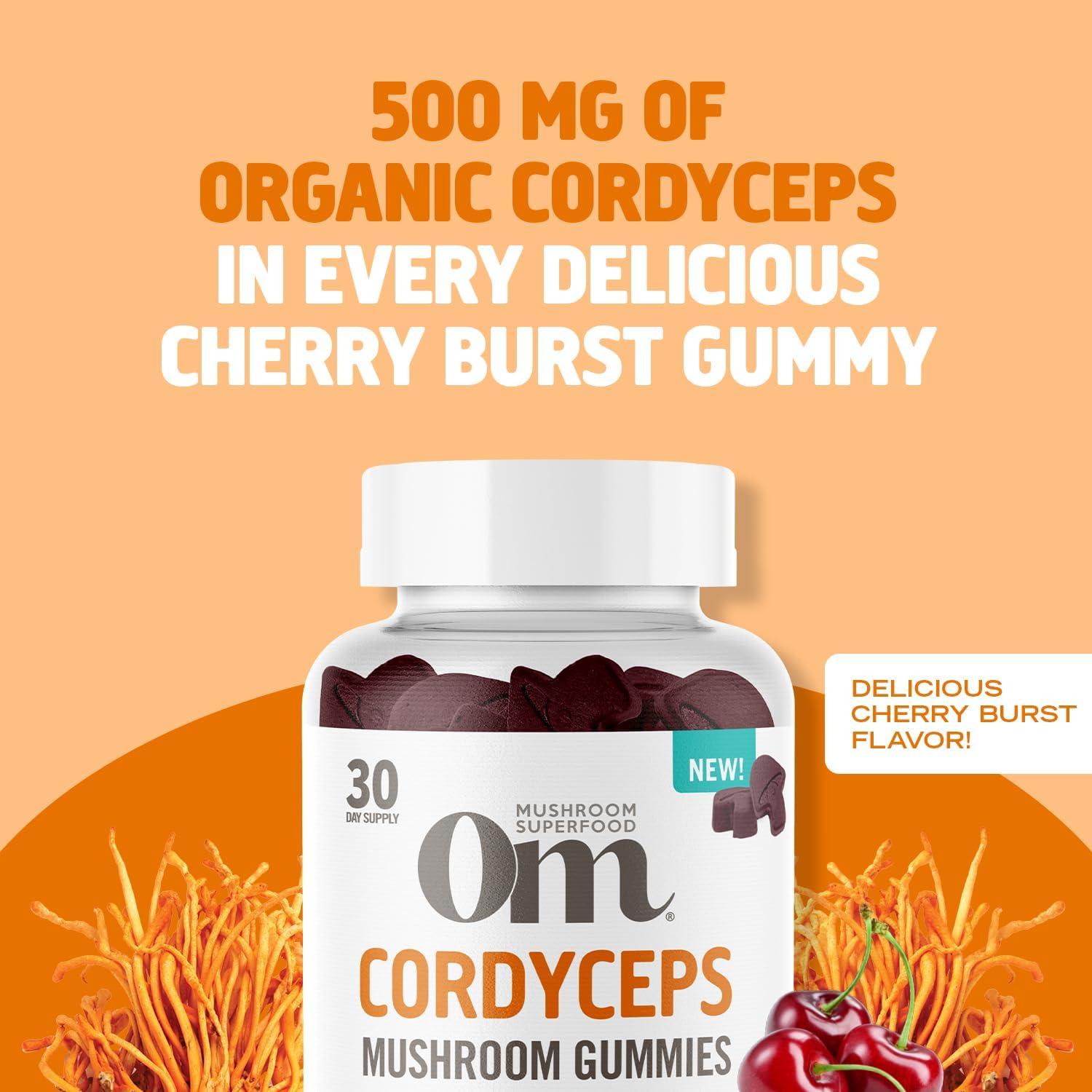 Gomitas de Superalimento Om Cordyceps 60 Unidades Energía