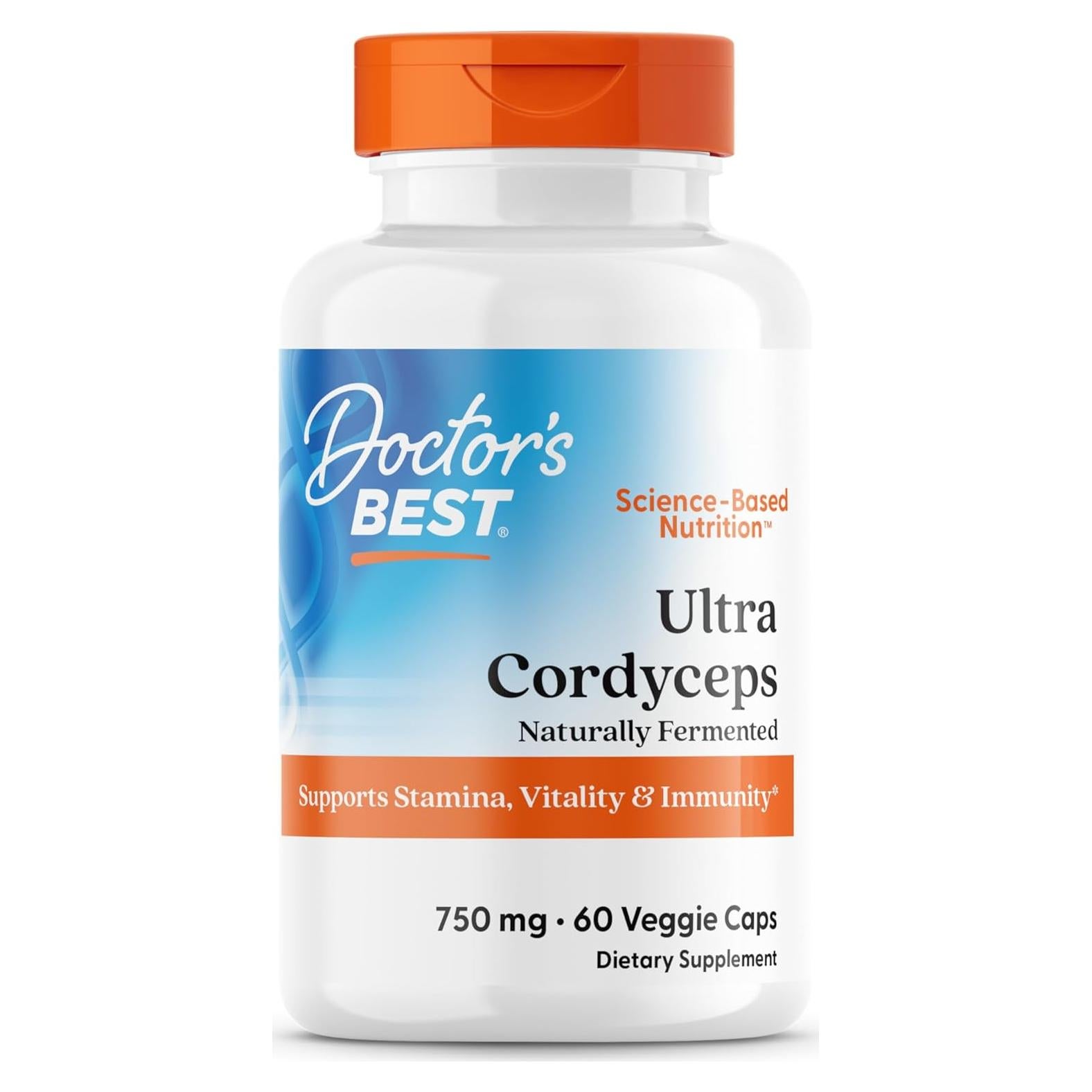 Ultra Cordyceps No-GMO Doctor's Best 60 Cápsulas Veganas