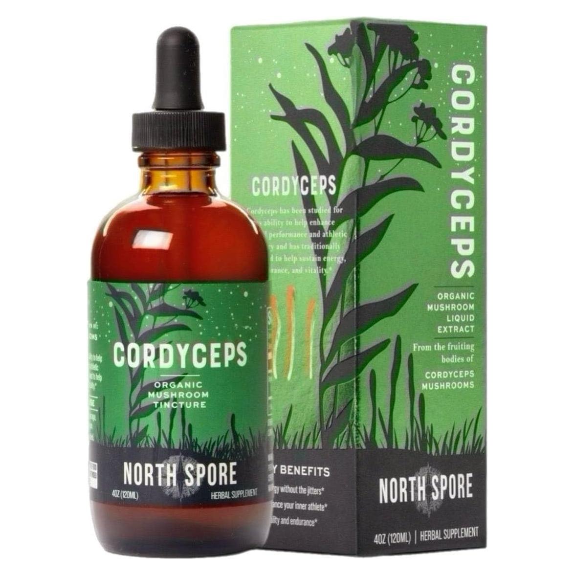 Tintura de Hongo Cordyceps Orgánico North Spore 118 ml - Energía y Vitalidad
