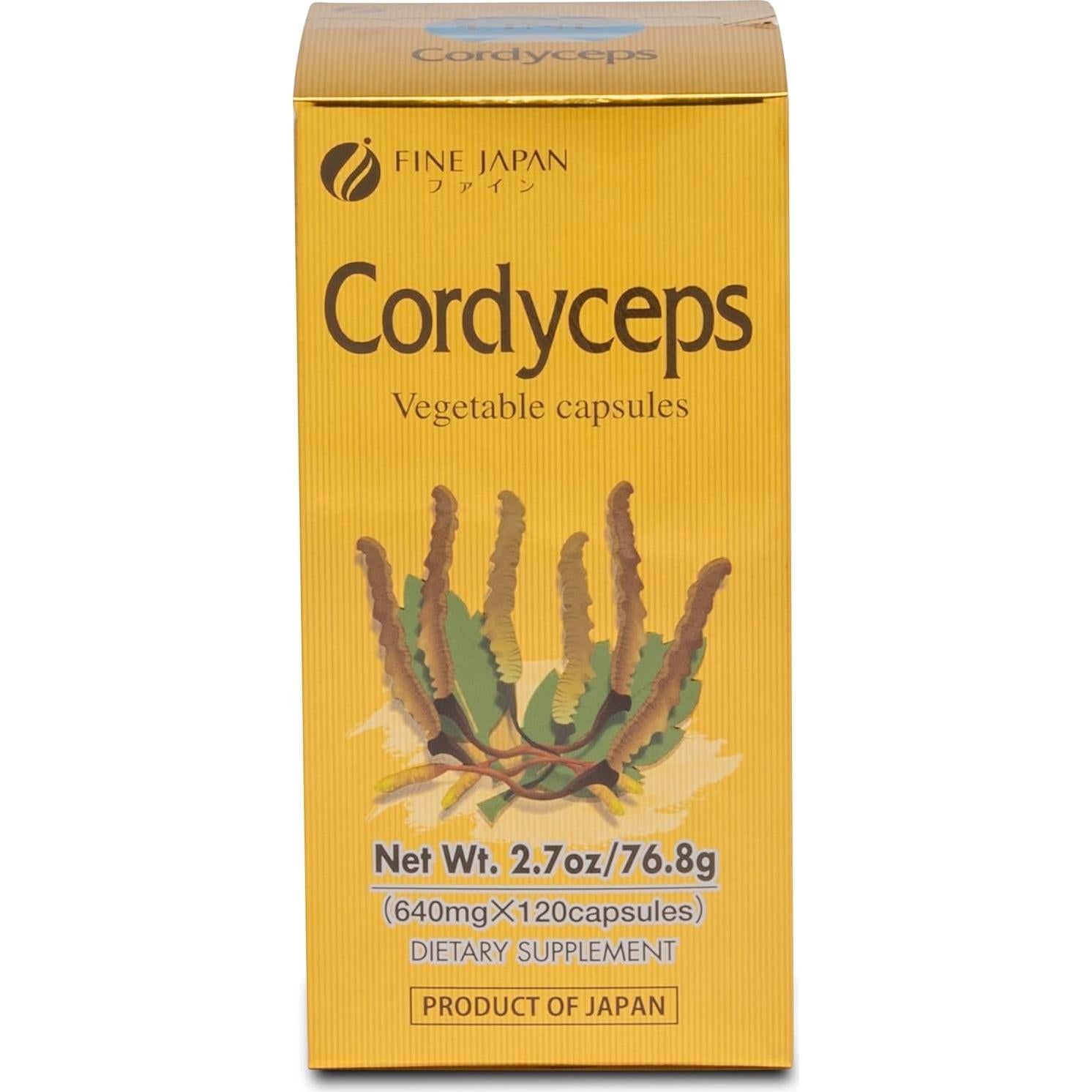 Cápsulas de Hongo Cordyceps FINE JAPAN 1000mg - 60 Unidades