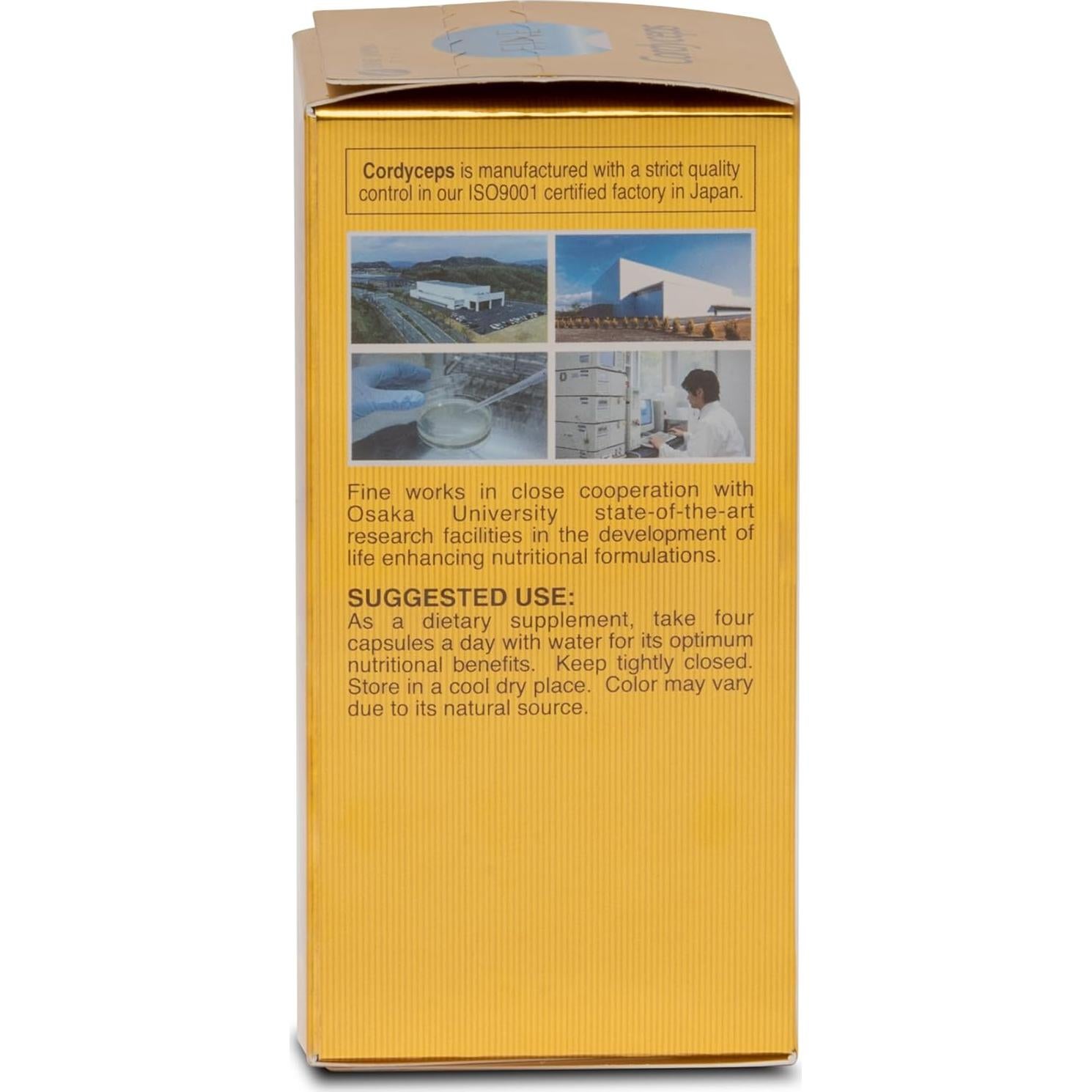 Cápsulas de Hongo Cordyceps FINE JAPAN 1000mg - 60 Unidades