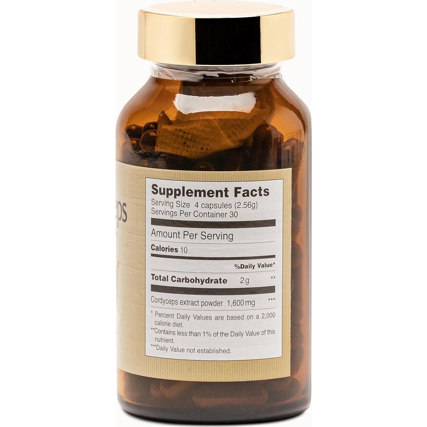 Cápsulas de Hongo Cordyceps FINE JAPAN 1000mg - 60 Unidades